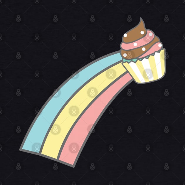 Rainbow cupcake by SeriousMustache